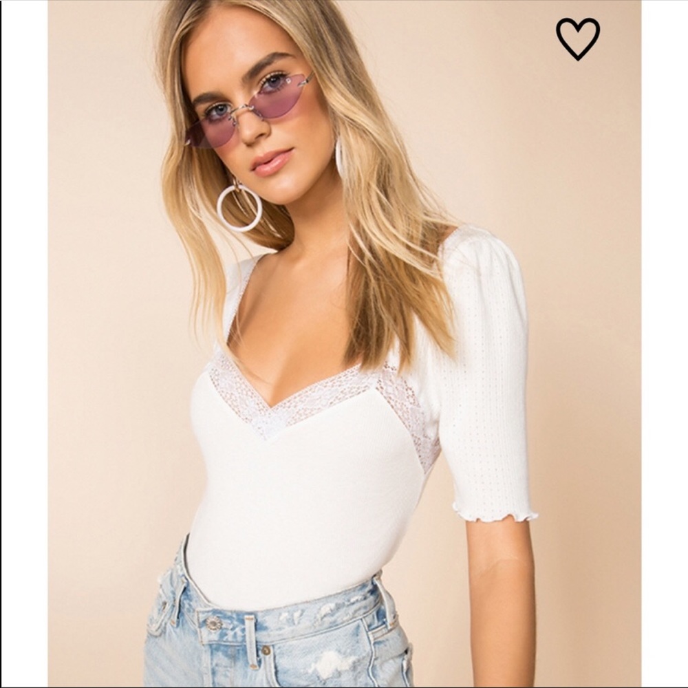 NWT Free People Margaux Top in White - Picture 1 of 6